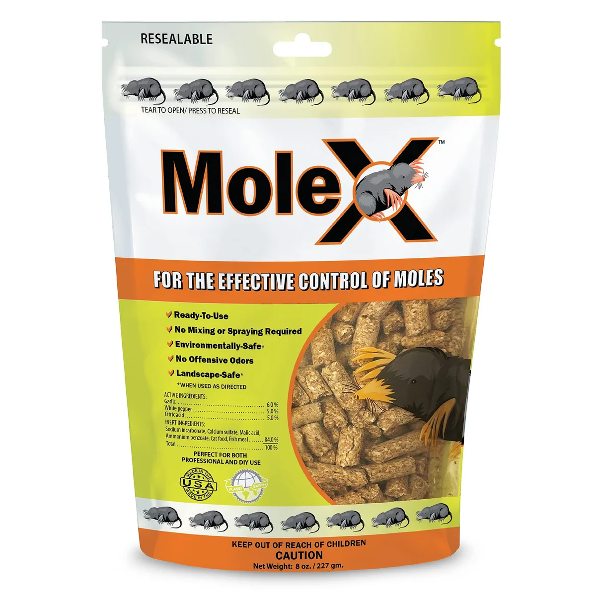 MouseX 620204 MoleX Pellets 8 oz — product photo