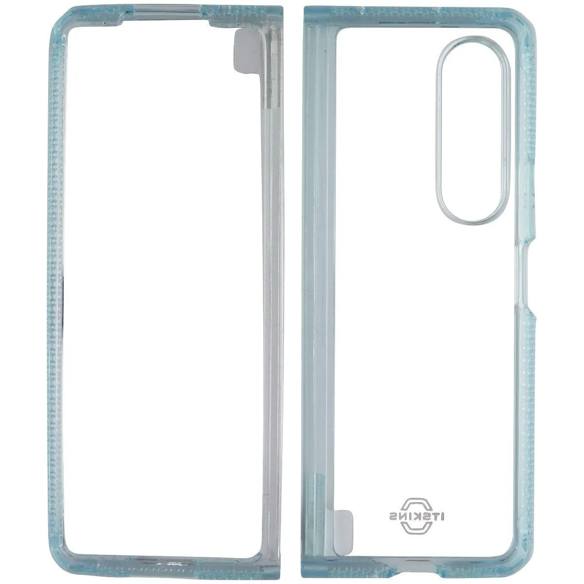 ITSKINS ITSKINS Hybrid R Clear Case Samsung Galaxy Z Fold3 5G Light Blue/Clear — product photo