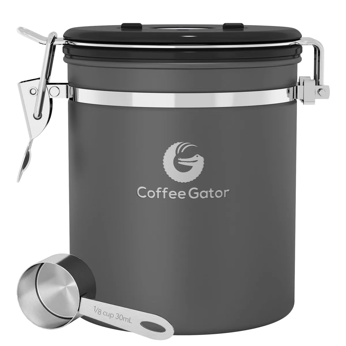  Coffee Gator 16oz-Gray Stainless Steel Canister 2-L Gray — product photo