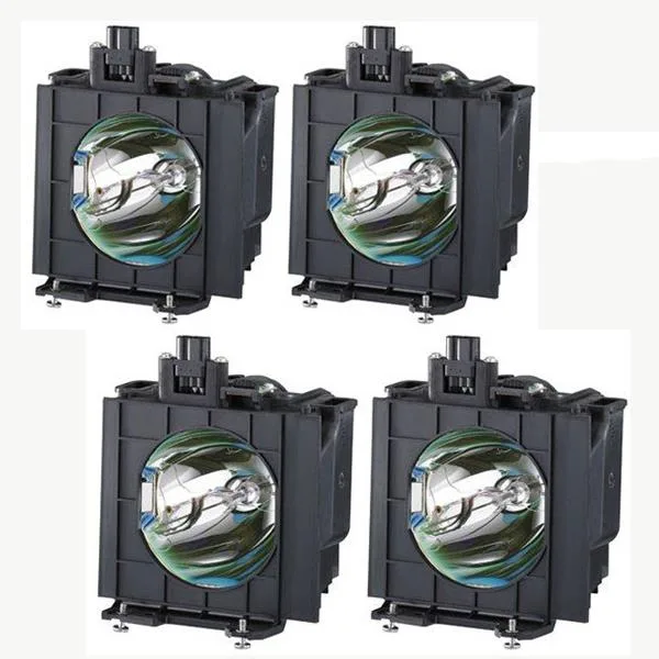 Two new DLP projector replacement lamps in protective packaging