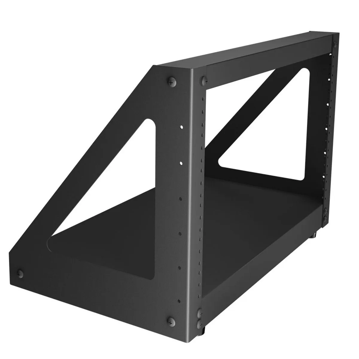 NavePoint NavePoint 6U 2-Post Open Frame Desk Rack Threaded Heavy Duty 660 lbs — product photo