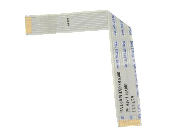 Flat beige ribbon cable with connectors at both ends, new condition