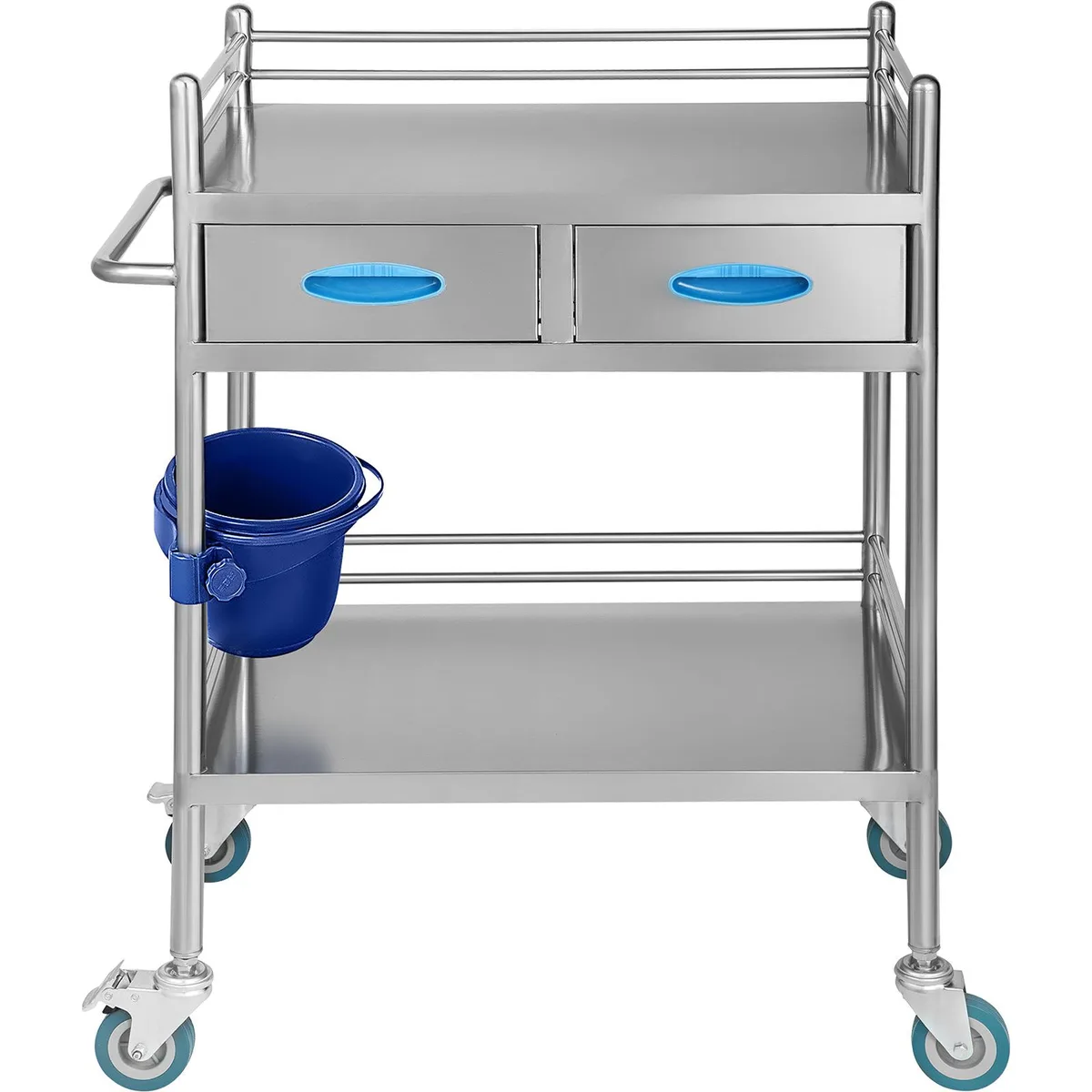 VEVOR VEVOR K-ST529 Stainless Steel Lab Cart 2 Tier 2 Drawer 100 kg — product photo