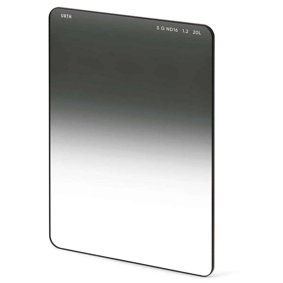 Rectangular glass filter, clear to dark gradient, 75 by 100 mm