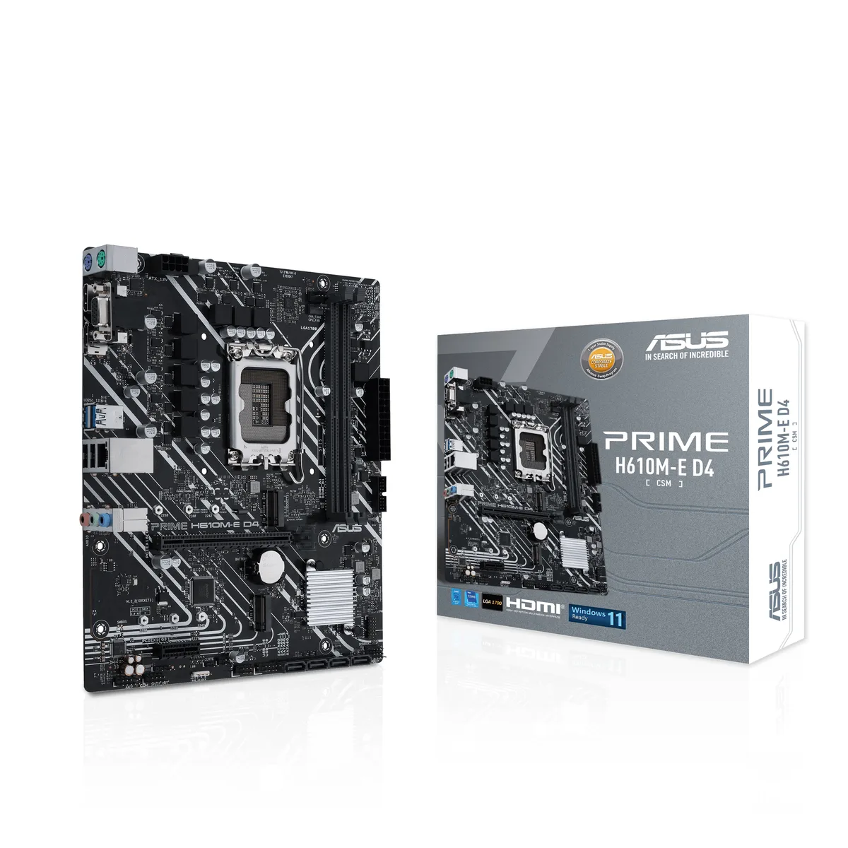 ASUS ASUS PRIME H610M-E D4-CSM Intel motherboard — product photo