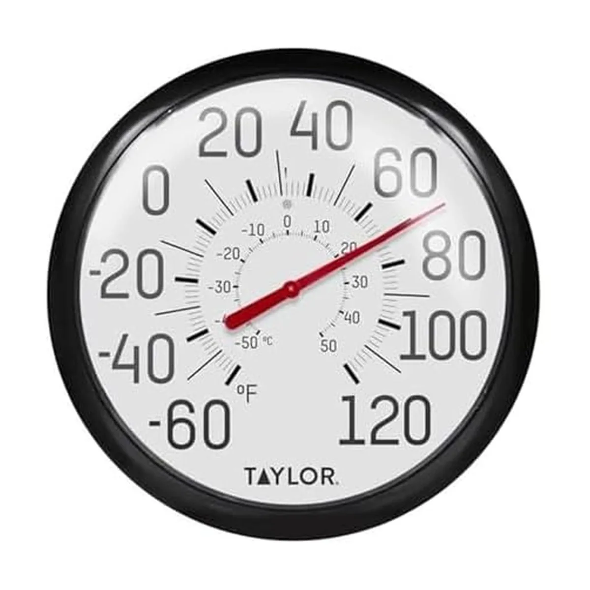 Taylor Big and Bold Wall Thermometer 13.25in Black — product photo
