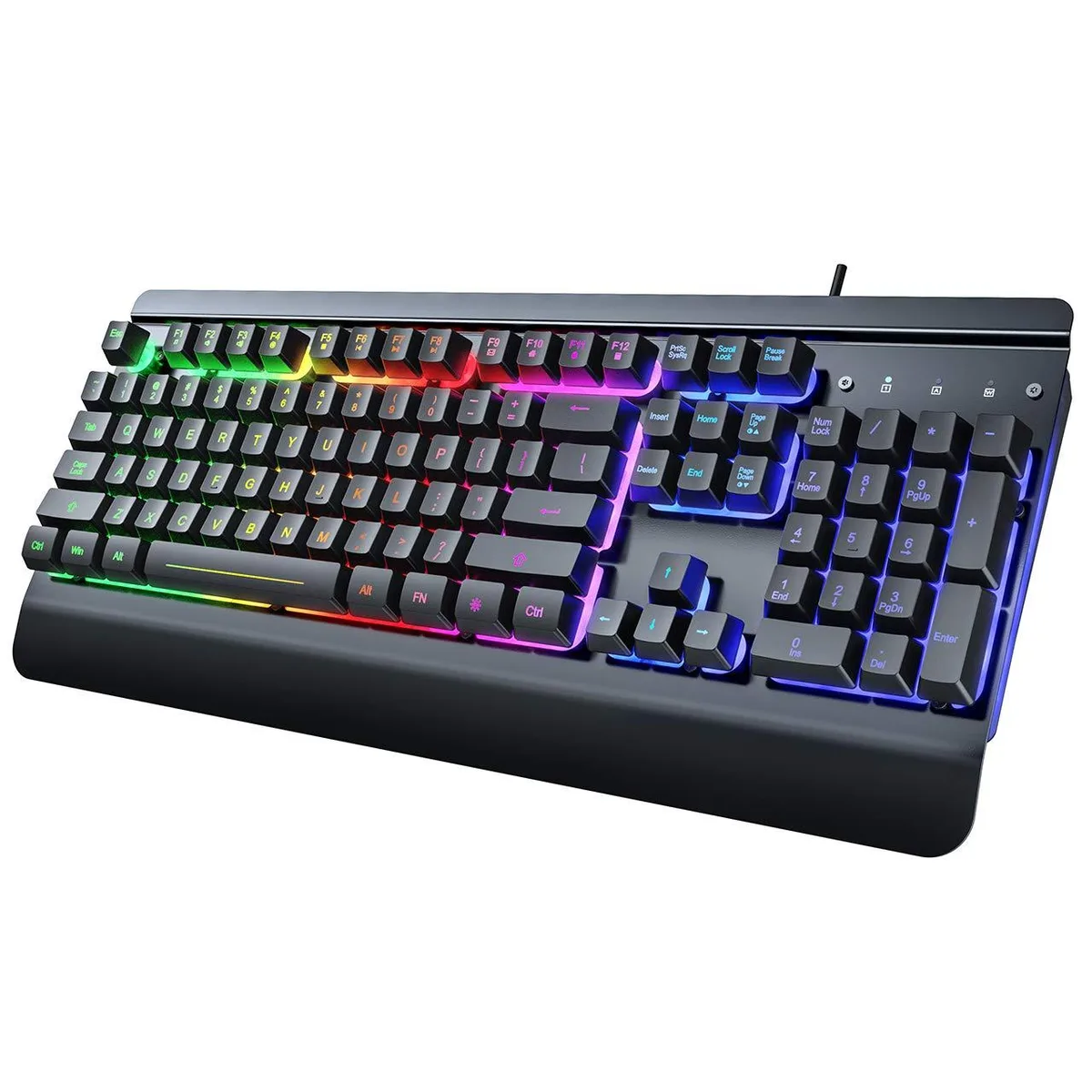 RisoPhy 104-Key Metal Gaming Keyboard with Wrist Rest — product photo