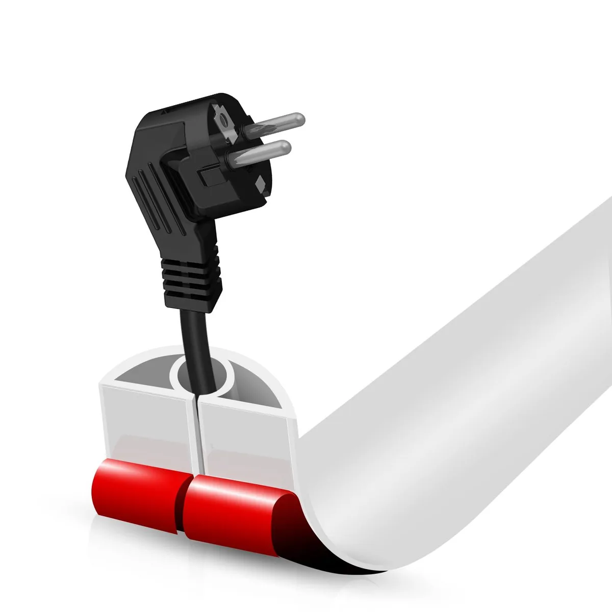 DBHXXMB-HH Floor Cord Cover White 3.3FT 0.78"W — product photo