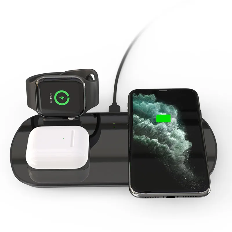 HANNORD HANNORD 3 in 1 Wireless Charger Station Black — product photo