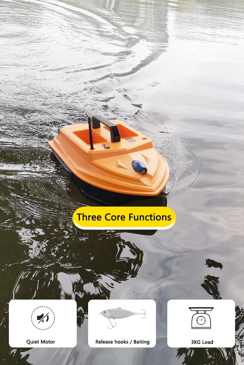 visiPower visiPower Smart RC Fishing Bait Boat 500M 3KG dual motors 2 hoppers — product photo