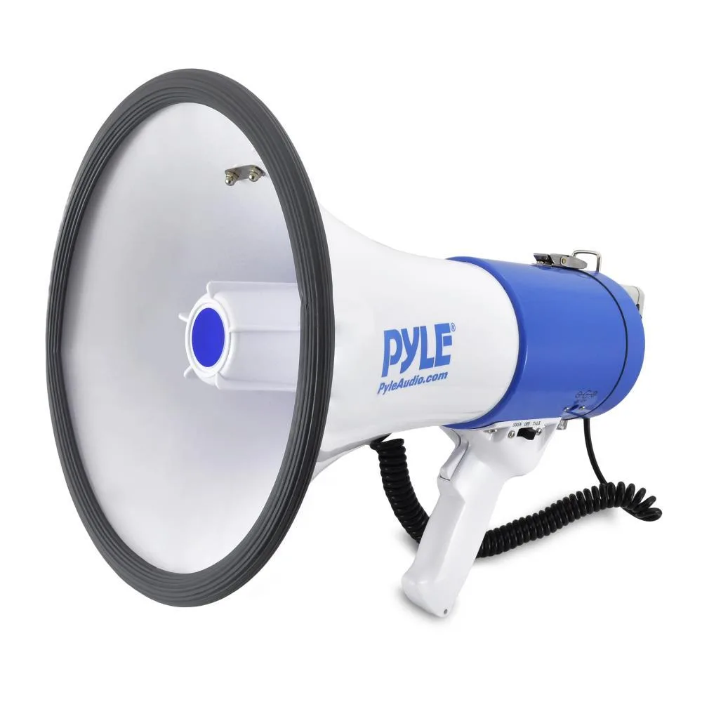 PYLE AUDIO Pyle Pro 50 Watt 1200 Yard Megaphone Speaker, Blue — product photo