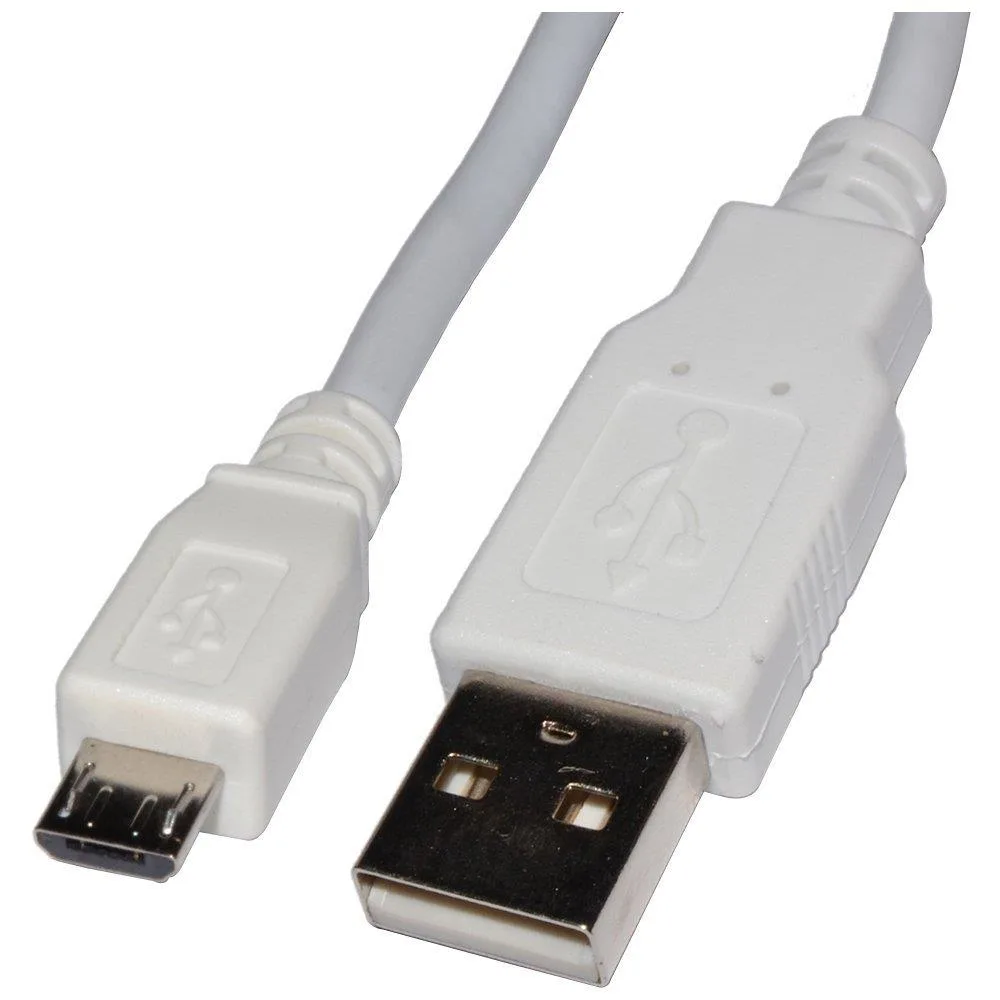 4XEM 4XEM 4XMUSB10WH White Micro USB 2.0 Cable 10 ft — product photo