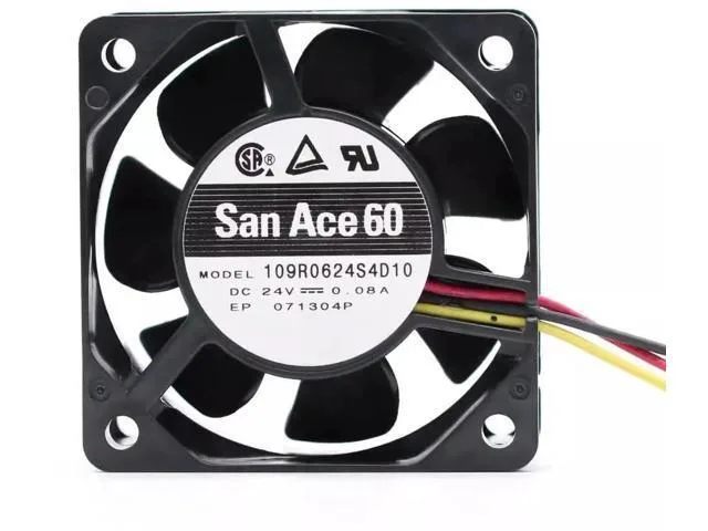 TSUJ TSUJ Kepler-C72J-OYS-0276 2 in 1 accessory DC24V 0.08A 109R0624S4D10 6025 6cm 3-wire inverter cooling fan — product photo