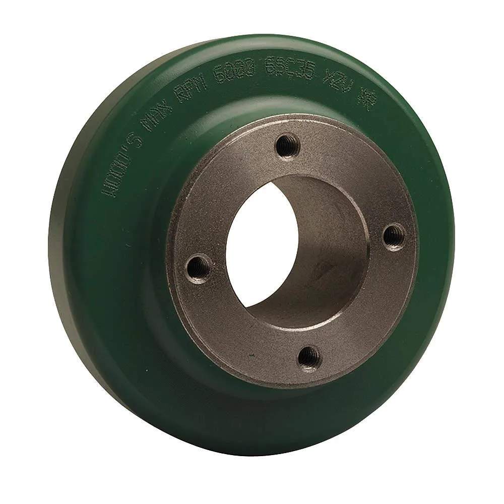 Cast iron spacer flange with cylindrical hub and bolt holes