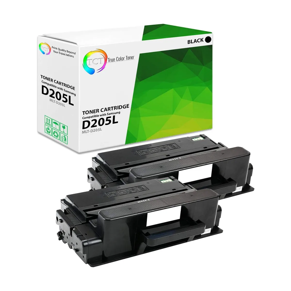 True Color Toner True Color Toner MLT-D205L Black High Yield Toner Cartridge 2 Pack — product photo
