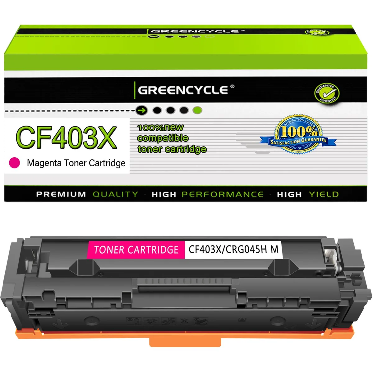 GREENCYCLE GREENCYCLE CF403X High-yield Magenta Toner Cartridge 2300 pages — product photo