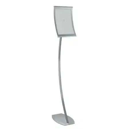 Azar Displays Azar Displays 300886 8.5"W x 11"H Curved Metal Frame Floor Stand — product photo