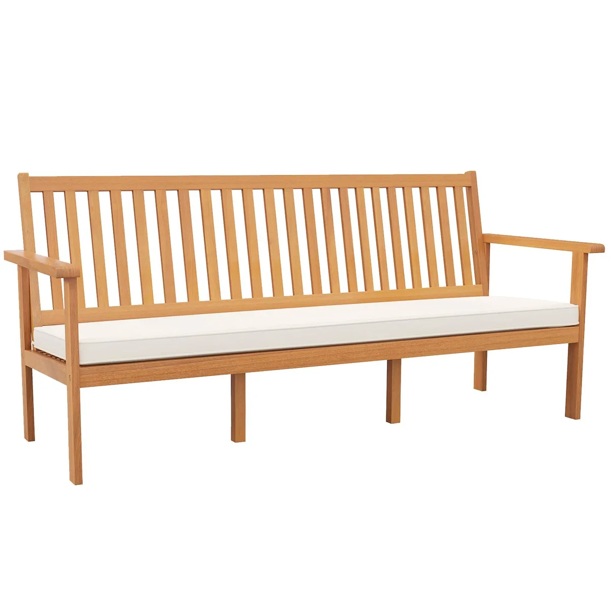 SlickBlue SlickBlue Outdoor 3-Seat Wood Bench 64" x 24" x 31 — product photo