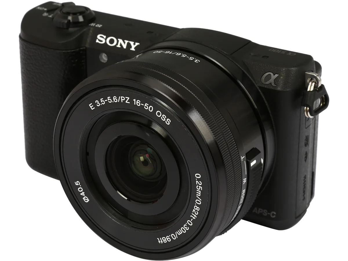 Sony Sony ILCE-5100L/B Alpha 5100 compact mirrorless camera 16-50mm lens — product photo
