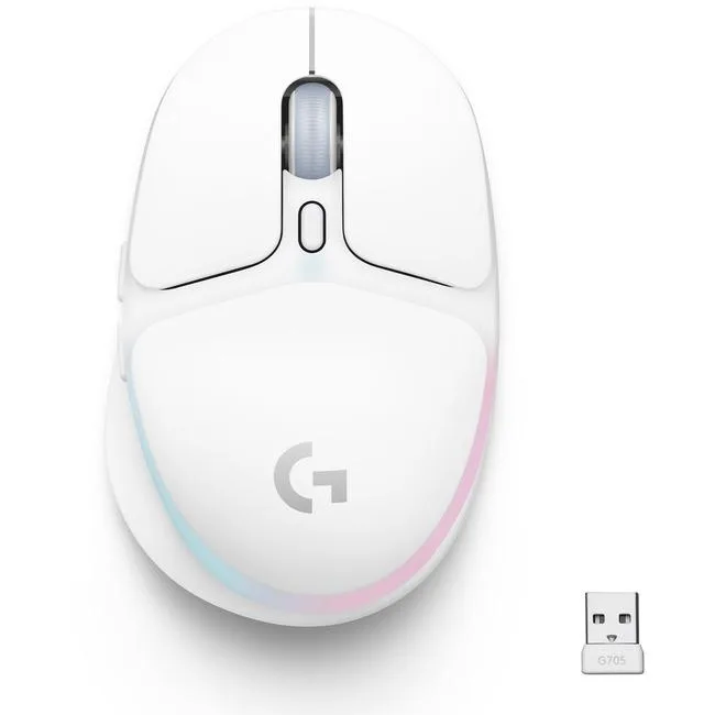 Logitech Logitech G705 910-006365 gaming mouse White Mist — product photo