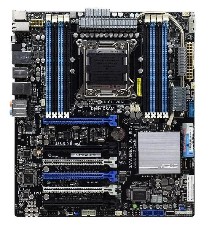 ASUS ASUS P9X79 WS/SYS LGA 2011 Intel X79 DDR3 64GB ATX Intel motherboard — product photo