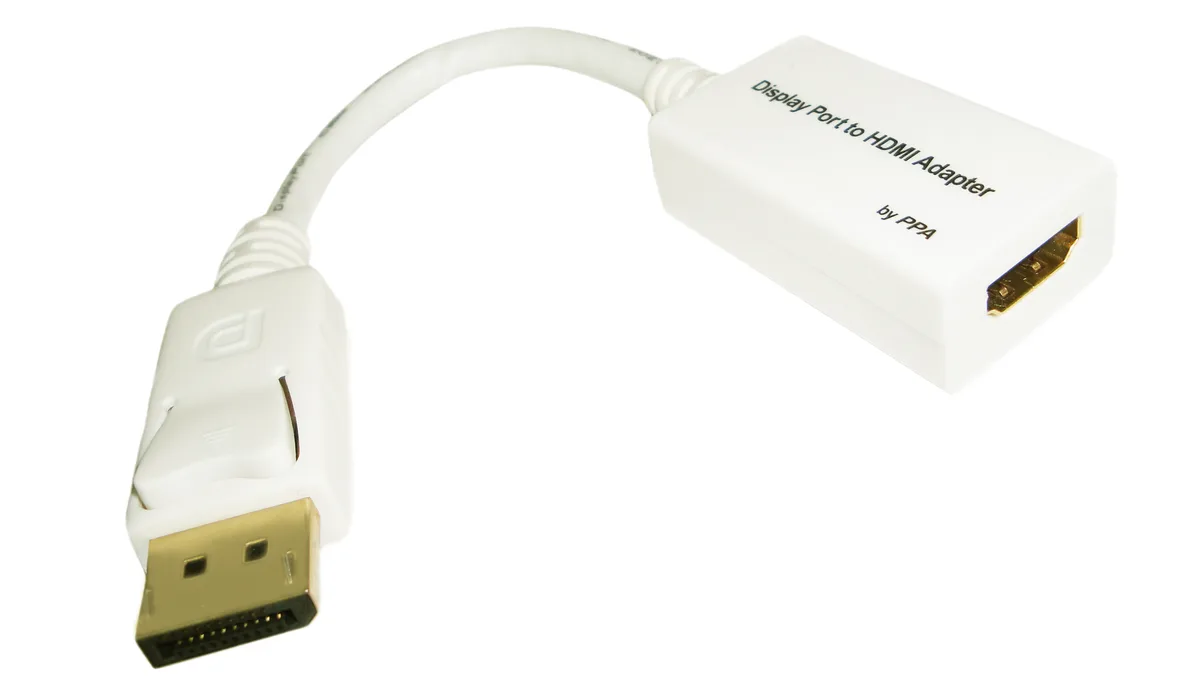 PPA International PPA International DisplayPort to HDMI Adapter White 3 in — product photo