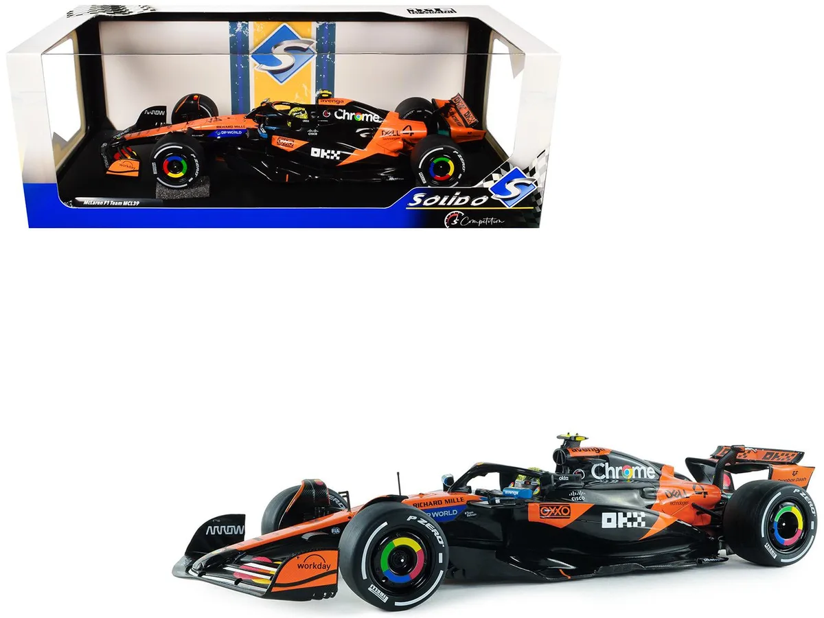 Solido Solido McLaren MCL39 #4 Lando Norris OKX Winner Australian GP 2025 Competition 1/18 Diecast — product photo