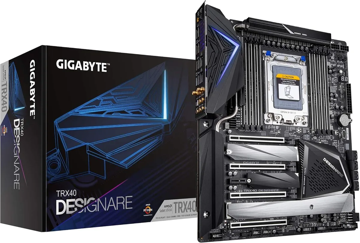 GIGABYTE GIGABYTE TRX40 DESIGNARE sTRX4 AMD motherboard — product photo
