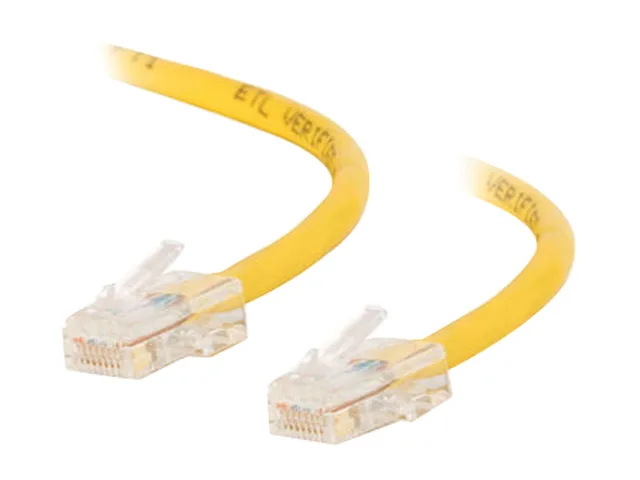 Cables To Go Cables To Go 26707 Cat5e Crossover Network Ethernet Cable Yellow 14 ft — product photo