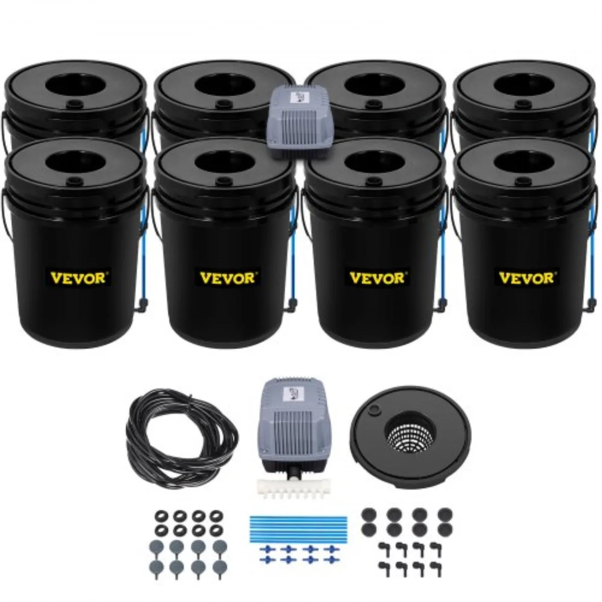 VEVOR VEVOR V-8US 8-Bucket DWC Hydroponic System 5 Gallon — product photo