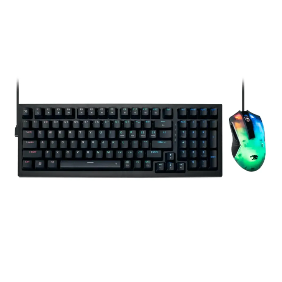 iBUYPOWER iBUYPOWER MK9 99-key Mechanical Keyboard Brown Switches RGB Detachable USB-C Solid Black — product photo