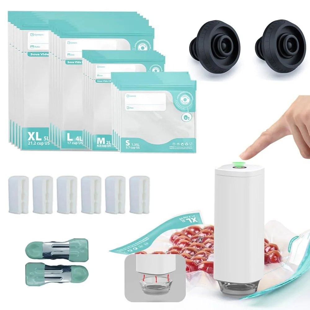  FoodSaver CABIBOX Portable Vacuum Sealer with 20 Bags — product photo