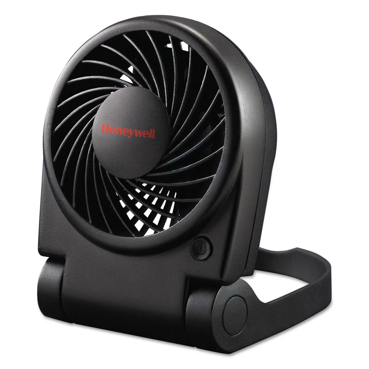 Honeywell Honeywell HWLHTF090B portable folding fan black 6.44"H 2.28"W 4.74"D 4 AA batteries — product photo