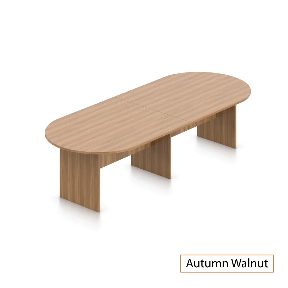 GOF GOF 10 ft Racetrack Conference Table Walnut 120x48x29.5 in — product photo