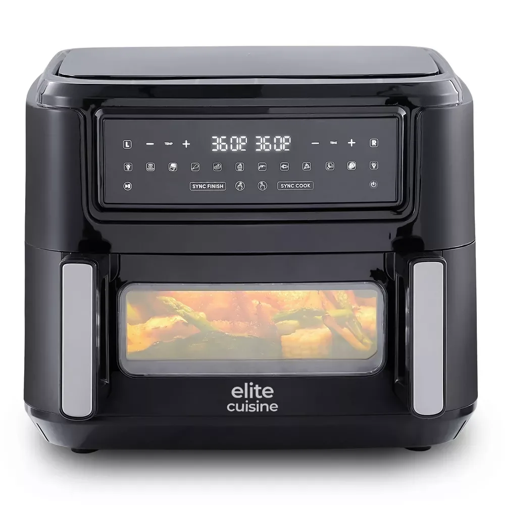Elite Gourmet Elite Gourmet EAF5501 10.5L Dual Zone Air Fryer Oven — product photo