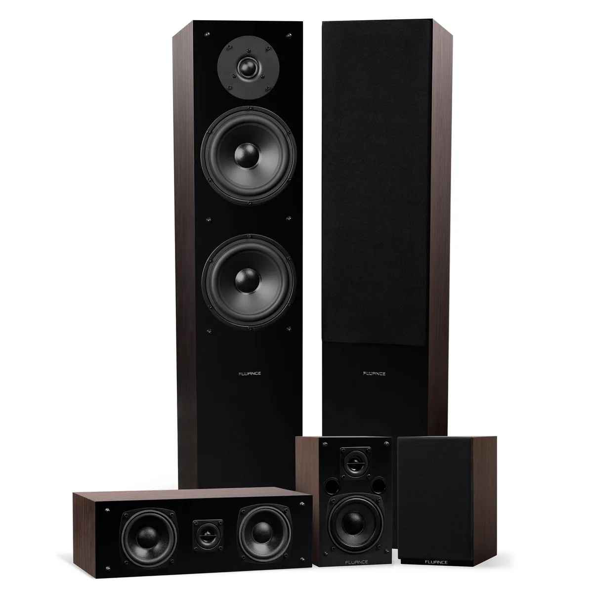 Fluance Fluance SXHTBW 5.0 Home Audio Speaker System Natural Walnut — product photo