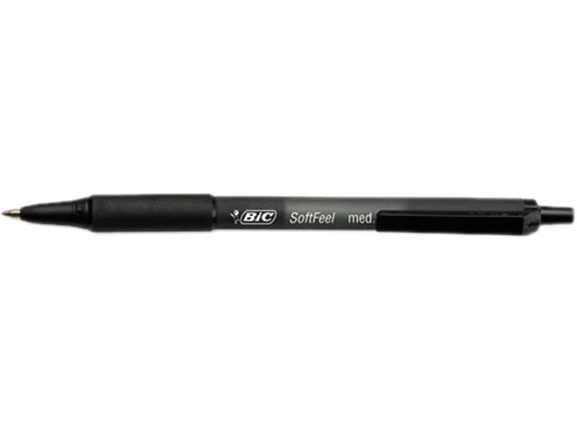 BIC BIC SCSM361-AST Soft Feel Retractable Ballpoint Pen, Medium 1.00 mm, Assorted Black/Blue, 36 Pack — product photo