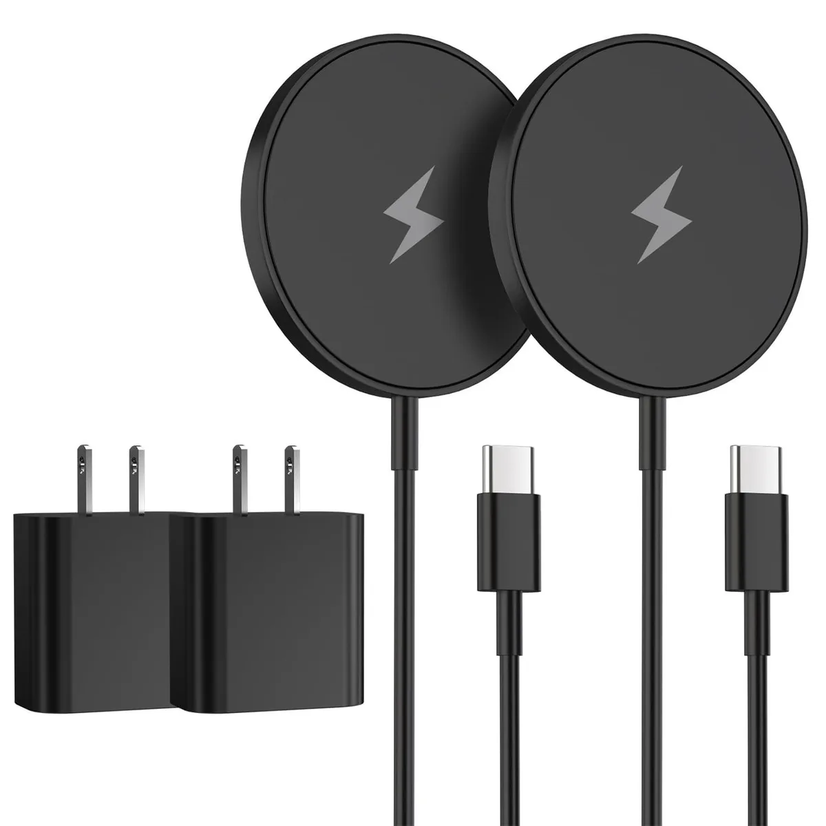 Luisport Luisport Magnetic Wireless Charger 15W 20W Adapter 2Pack 6FT — product photo