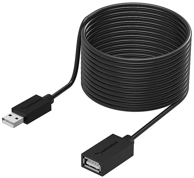 Sabrent Sabrent CB-USBXT Transparent USB 2.0 Active Extension Cable 32 ft — product photo