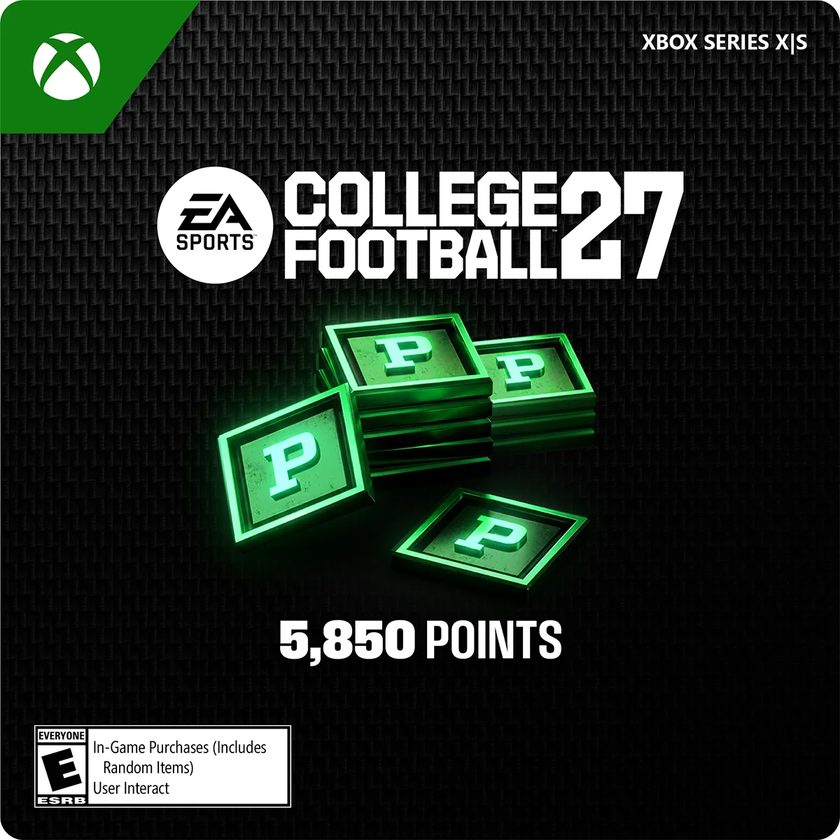 Electronic Arts Electronic Arts 7F6-00947 College Football 27 5850 Points downloadable game — product photo