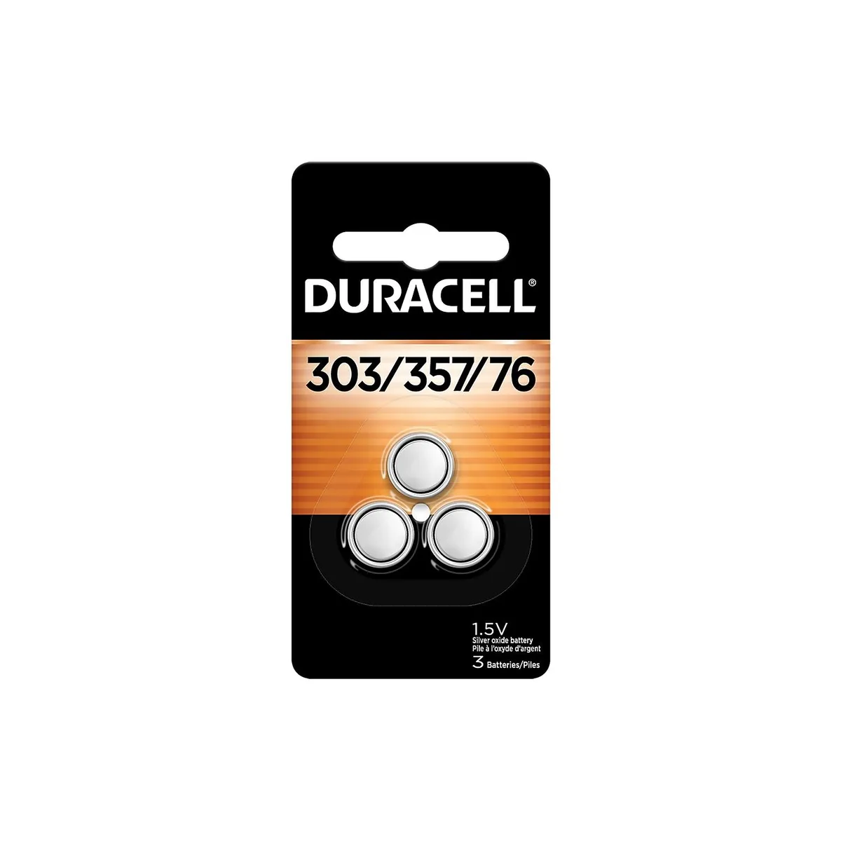 DURACELL DURACELL Silver Oxide Button Cell 303/357 1.5V 3 Pack — product photo