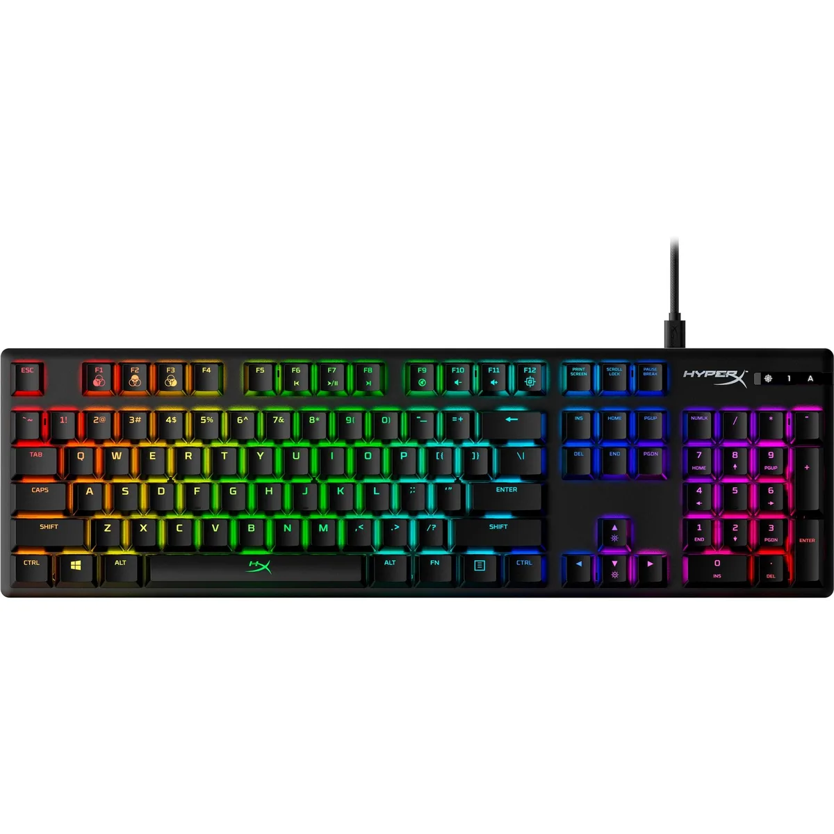 HP HP HyperX Alloy Origins Mechanical Gaming Keyboard HX Aqua US Layout — product photo