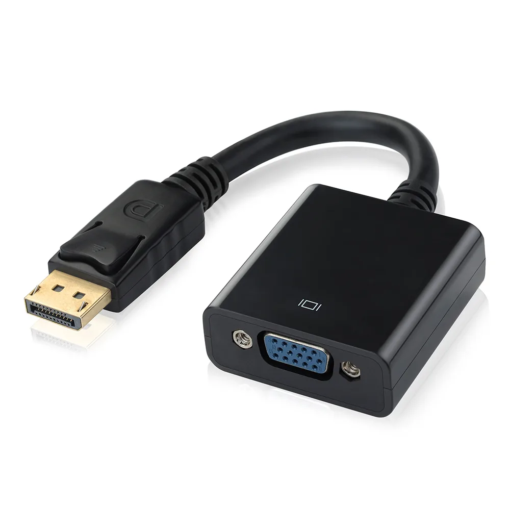Patazon Patazon DisplayPort Male to VGA Female Adapter Cable 1080p 60Hz Black — product photo