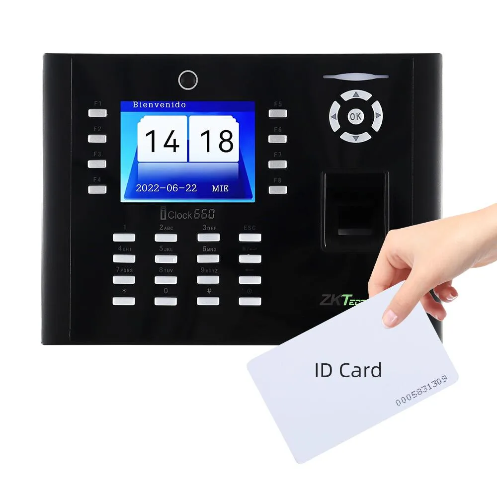 ZKTECO ZKTECO iClock660+ID Fingerprint Time Attendance Terminal 3.5 — product photo
