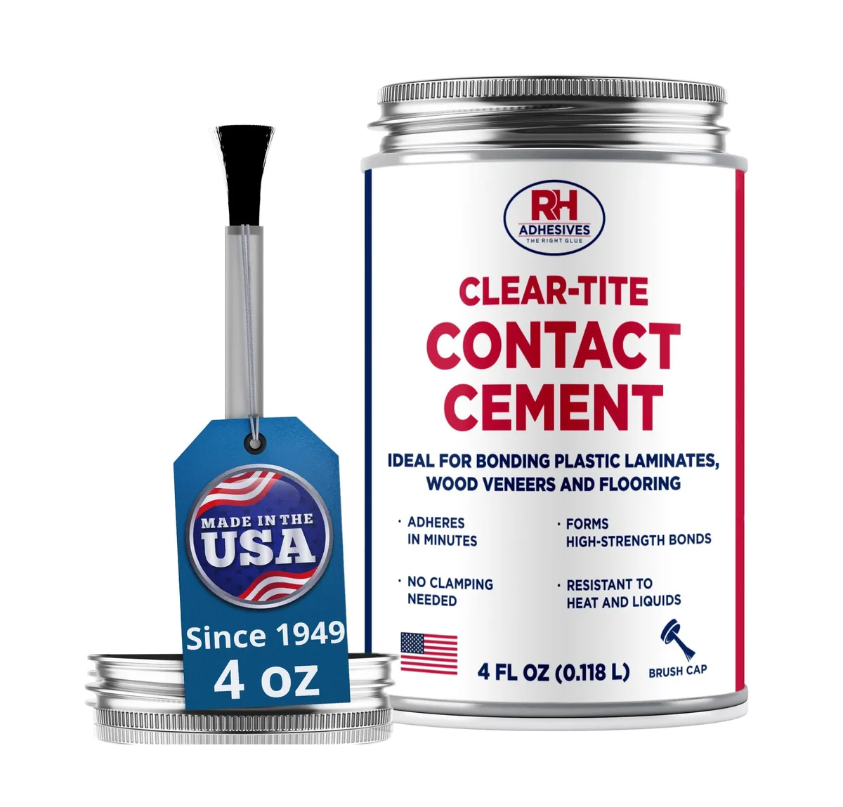  RH Adhesives 783 Clear-Tite Contact Cement 4 oz glue — product photo