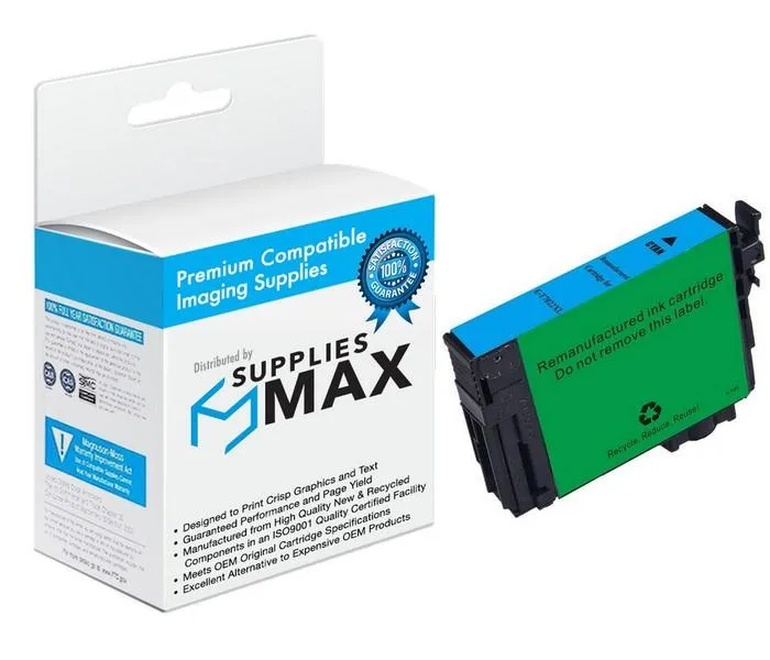 SuppliesMax SuppliesMax T702XL220-S Cyan High Yield Inkjet 950 Pages — product photo