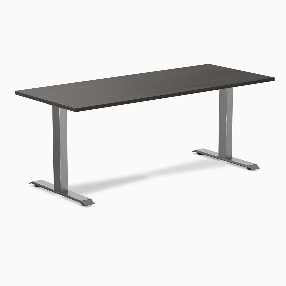 Desky Desky Zero Laminate Office Desk Burnished Wood 70.9 x 29.5 in Space Gray — product photo