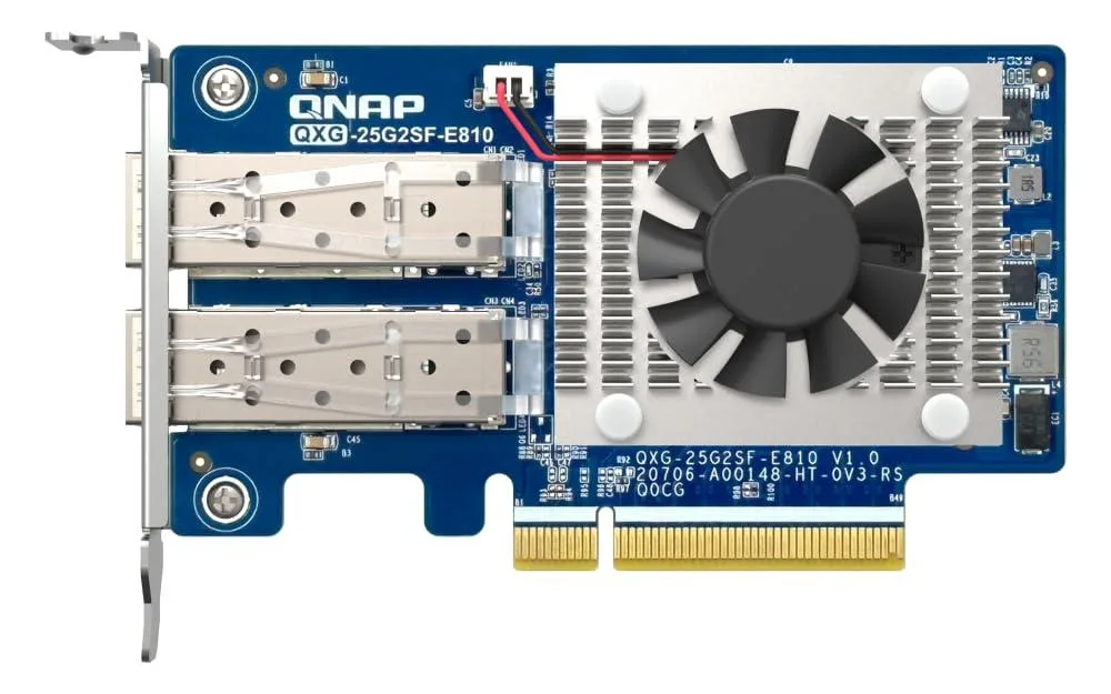 Qnap Qnap QXG25G2SFE810 25GbE dual-port SFP28 network card — product photo