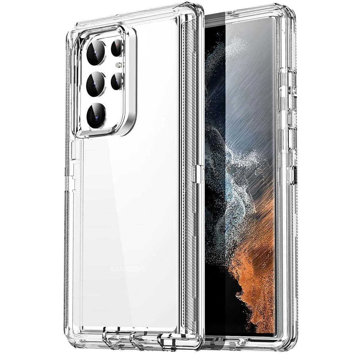 AICase Samsung Galaxy S22 Ultra Case Clear 6.8" 20ft Drop Protection — product photo