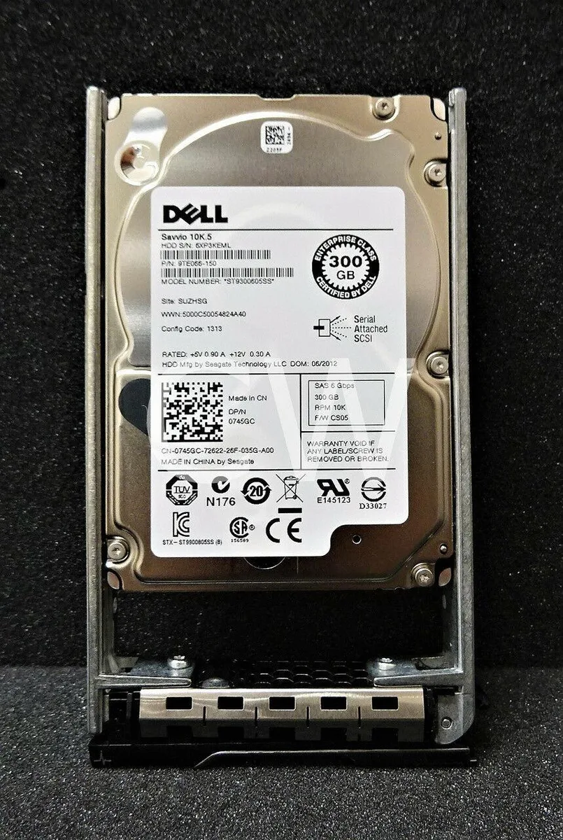 DELL DELL 745GC 300GB 10K 2.5in SAS HDD ST93000605SS With Tray — product photo